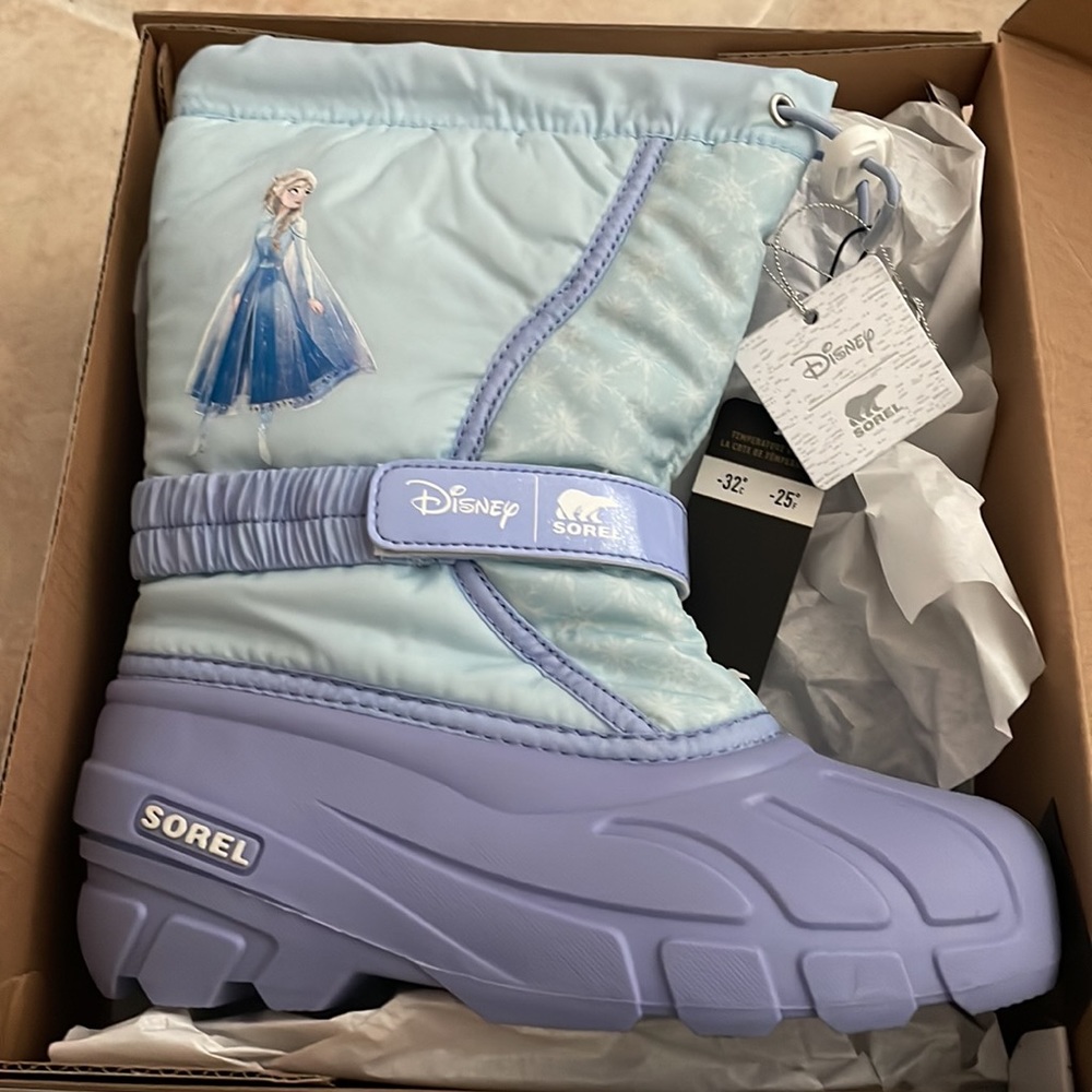 NIB sorel Disney frozen II boots 4